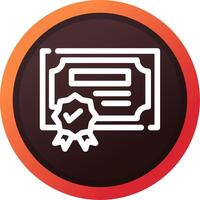 Certification Creative Icon Design vector