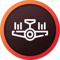 Airplane Creative Icon Design vector