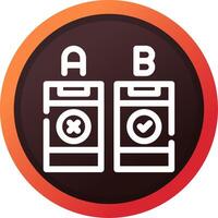 AB Testing Creative Icon Design vector
