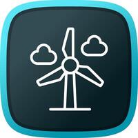 Wind Power Creative Icon Design vector