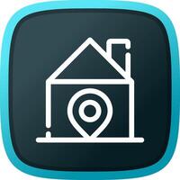 Home Location Creative Icon Design vector