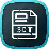 3DT Creative Icon Design vector