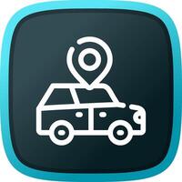 Car Location Creative Icon Design vector