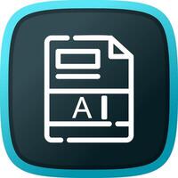 AI Creative Icon Design vector