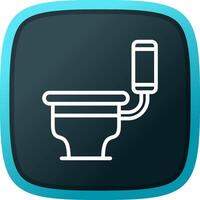 Toilet Creative Icon Design vector