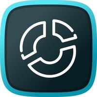 Line Blue Gradient Design vector