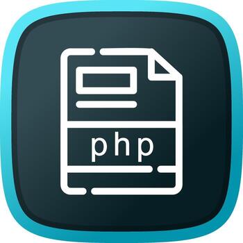 php Creative Icon Design vector