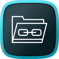 Link Folder Creative Icon Design vector