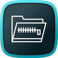 Zip Folder Creative Icon Design vector