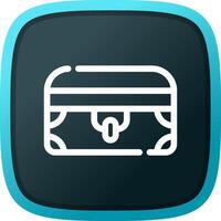 Treasure Chest Creative Icon Design vector