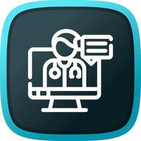 Telemedicine Creative Icon Design vector