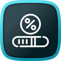 Progress Bar Creative Icon Design vector