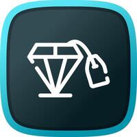 diseño de icono creativo de diamante vector