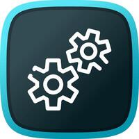 Cogwheels Creative Icon Design vector