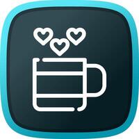 Love Tea Creative Icon Design vector