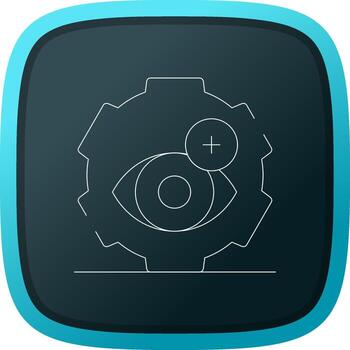 Optometry Practice Creative Icon Design vector