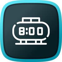 Digital Clock Creative Icon Design vector