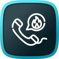 Emergency Call Creative Icon Design vector