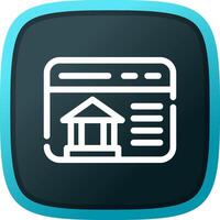 Online Banking Creative Icon Design vector