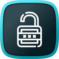 Lock Open Creative Icon Design vector