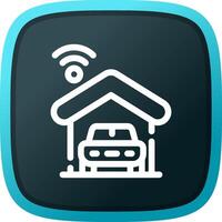 Smart Garage Creative Icon Design vector