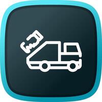 Garbage Truck Creative Icon Design vector