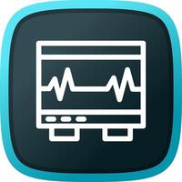 Electrocardiogram Creative Icon Design vector