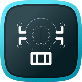 Deep Learning Creative Icon Design vector