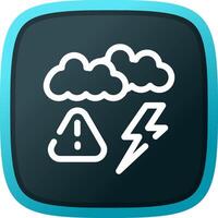 Weather Alert Creative Icon Design vector