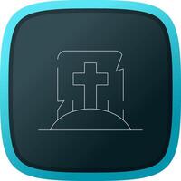 Tomb Creative Icon Design vector