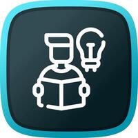 Self Learning Creative Icon Design vector