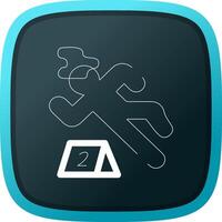 Crime Scene Creative Icon Design vector