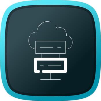 Cloud Computing Creative Icon Design vector