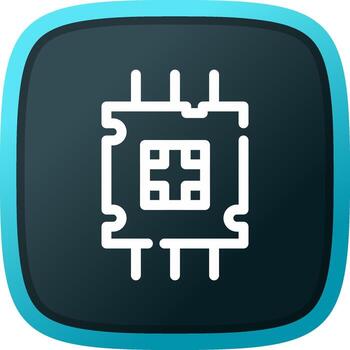 Processor Creative Icon Design vector