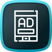 Mobile Advertising Creative Icon Design vector