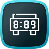 Digital Clock Creative Icon Design vector