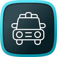 Police Car Creative Icon Design vector