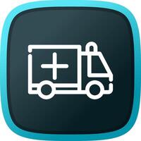 Ambulance Creative Icon Design vector