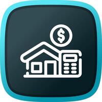 Home Loan Calculator Creative Icon Design vector