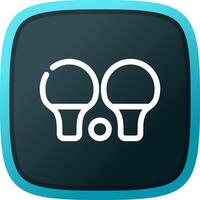 Ping Pong Creative Icon Design vector