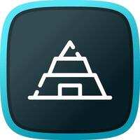 Pyramid Creative Icon Design vector