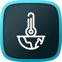 Global Warming Creative Icon Design vector