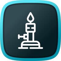 Bunsen Burner Creative Icon Design vector