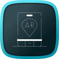Ar Navigation Creative Icon Design vector