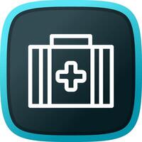 First Aid Kit Creative Icon Design vector