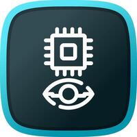 Eye Augmentation Creative Icon Design vector