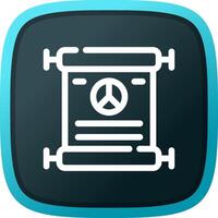 Peace Treaty Creative Icon Design vector