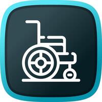 Wheelchair Creative Icon Design vector