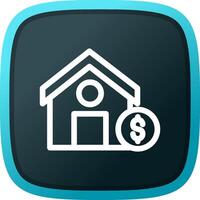 House Sale Creative Icon Design vector