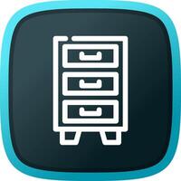 Filing Cabinet Creative Icon Design vector